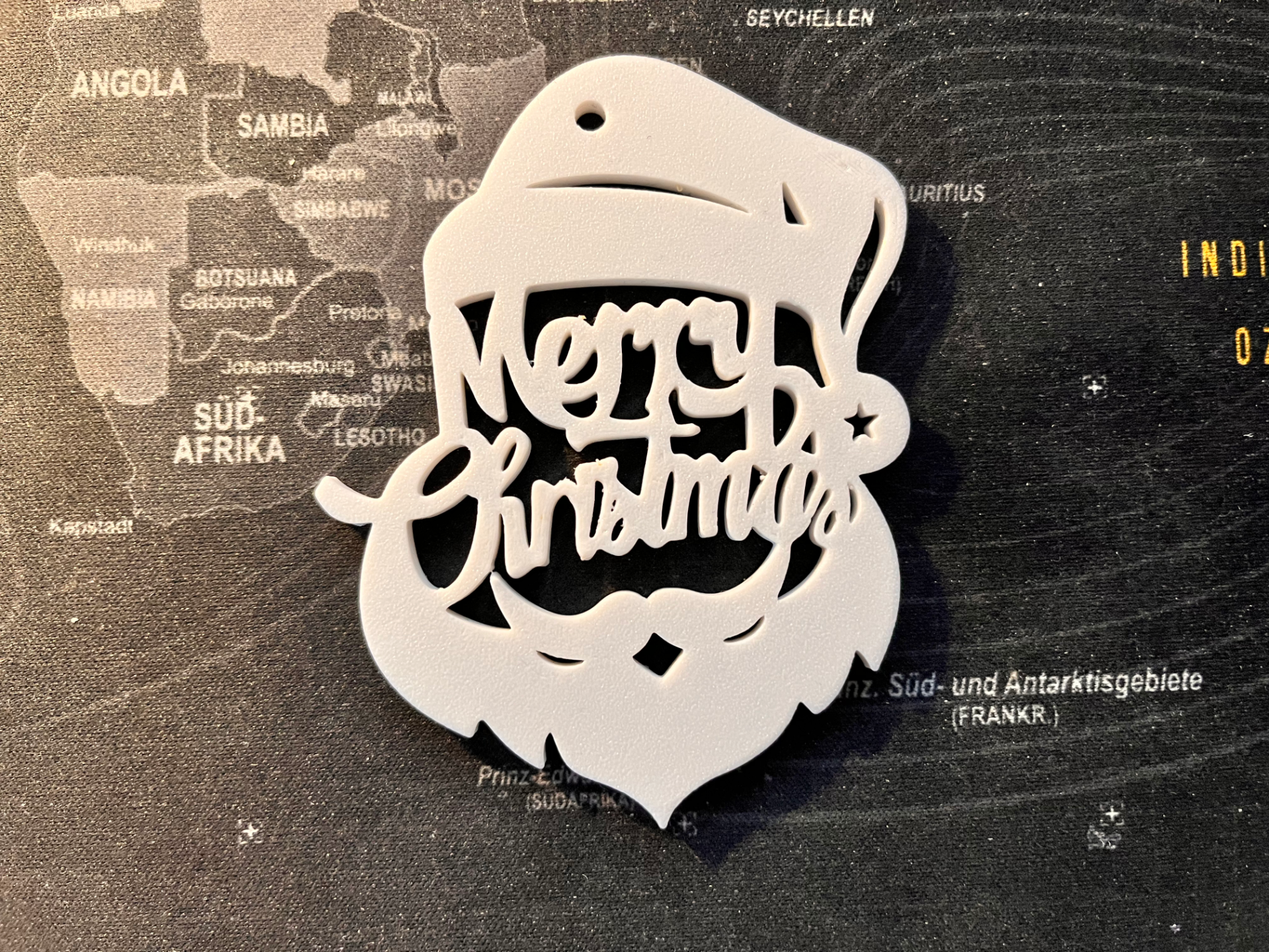 Santa Merry Christmas Ornament