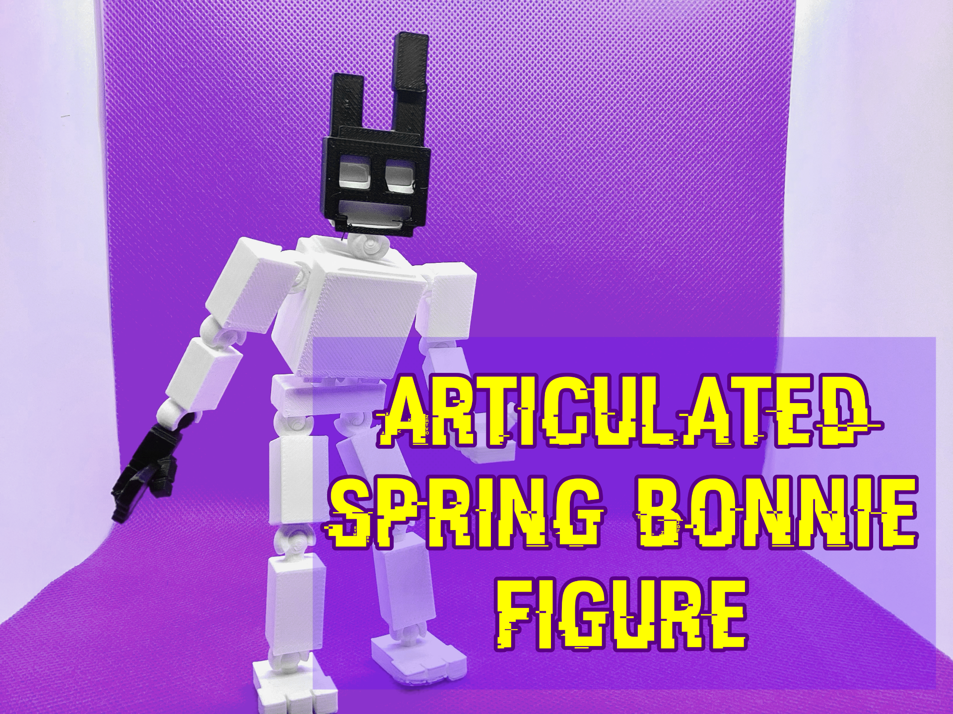 8 Bit Spring bonnie figure (removable mask)