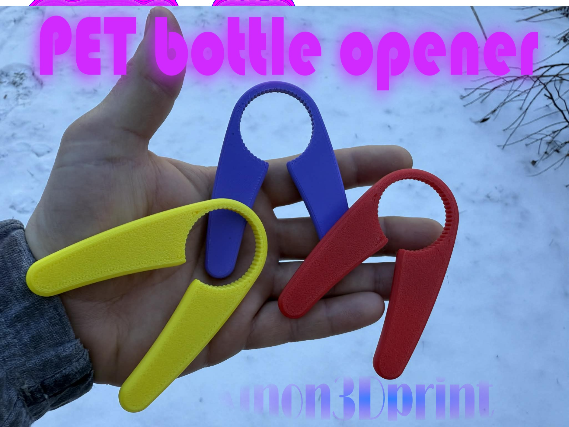 Simple PET bottle opener