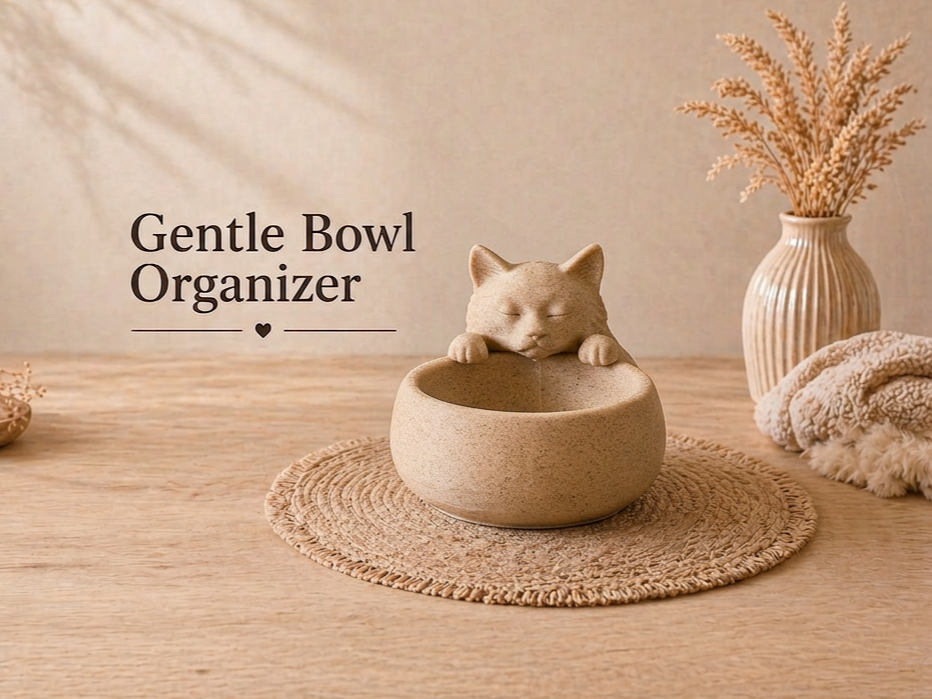 Gentle Bowl Cat - Organizer