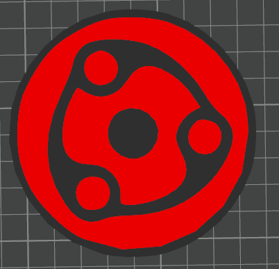 Madara Sharingan coaster Naruto 93mm Mangekyou