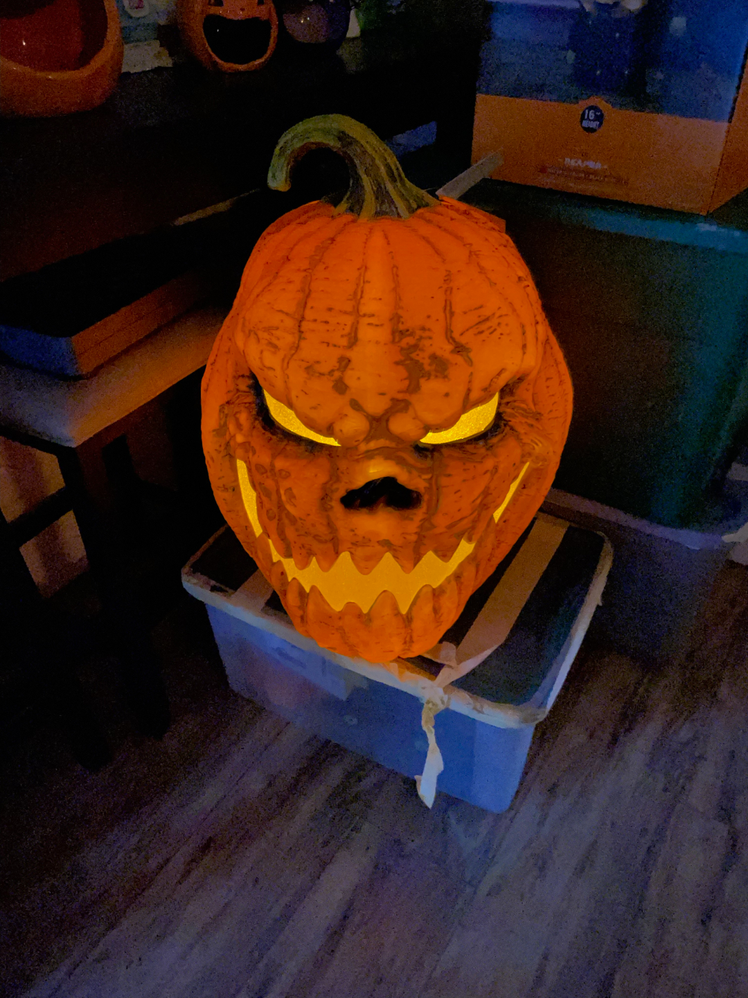 Home Depot Pumpkin light upgrade