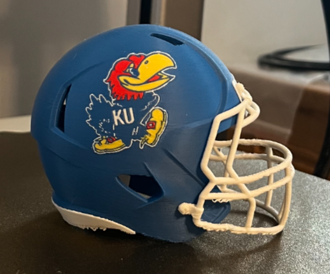 KU Football Helmet