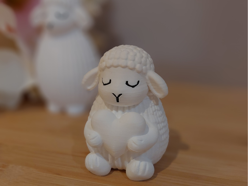Osterdeko Frühling Ostern Schaf Herz Deko