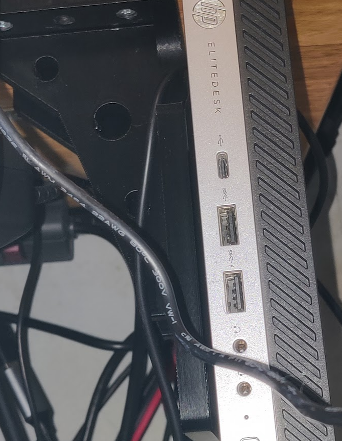 Under desk mount for mini pc