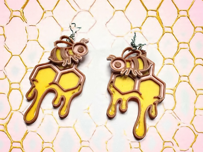 Honeybee earrings