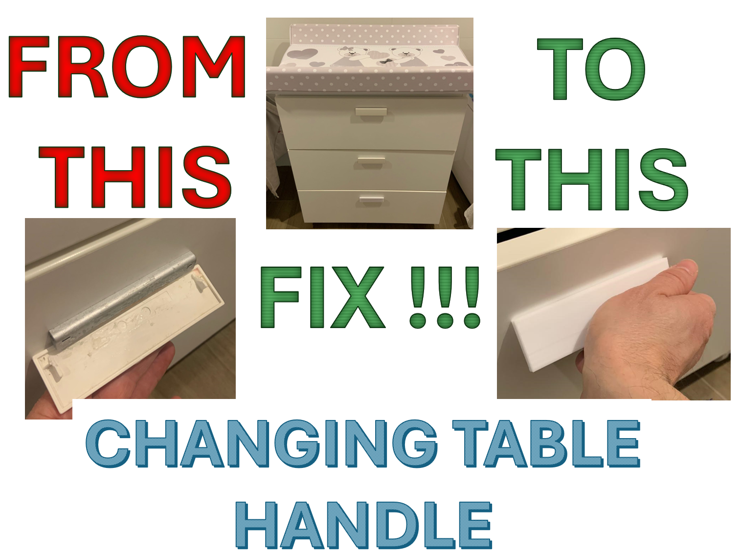 Changing table - Maniglia per fasciatoio