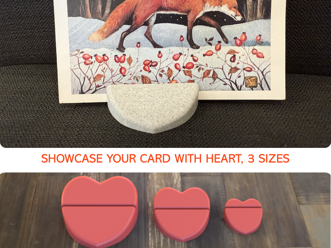 Heart’s Embrace Card Holder: Display Your Love