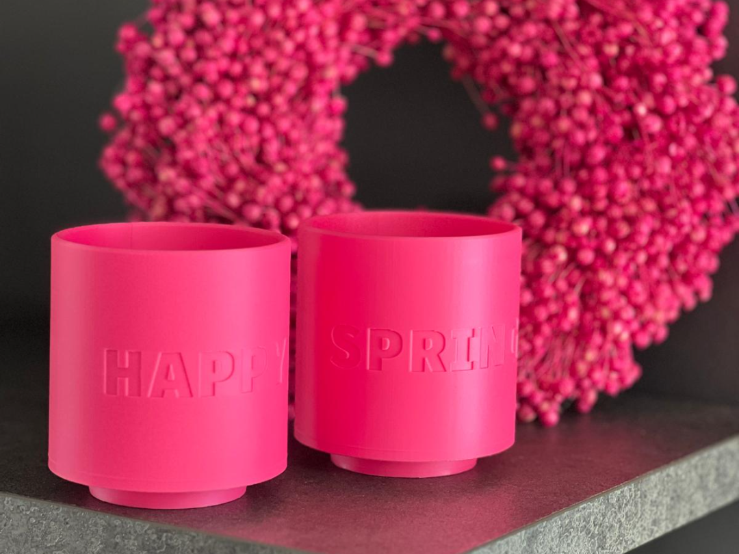 Minimal Mood Pots – “HAPPY” & “SPRING” Planters