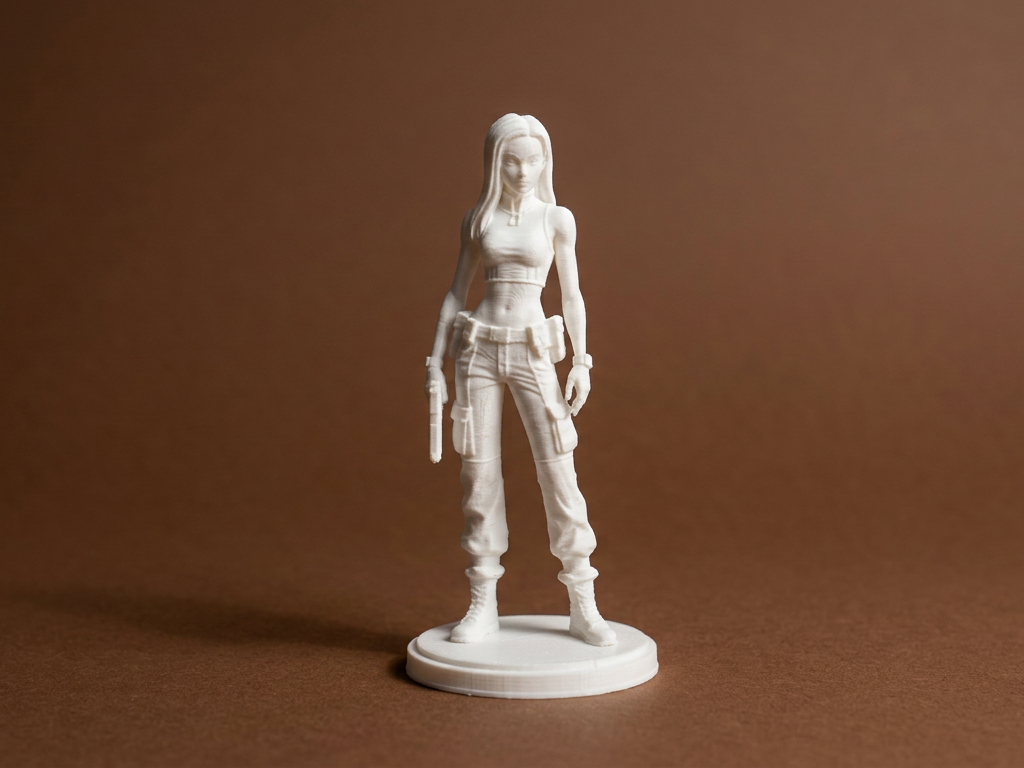 Female Action Hero 3D Model