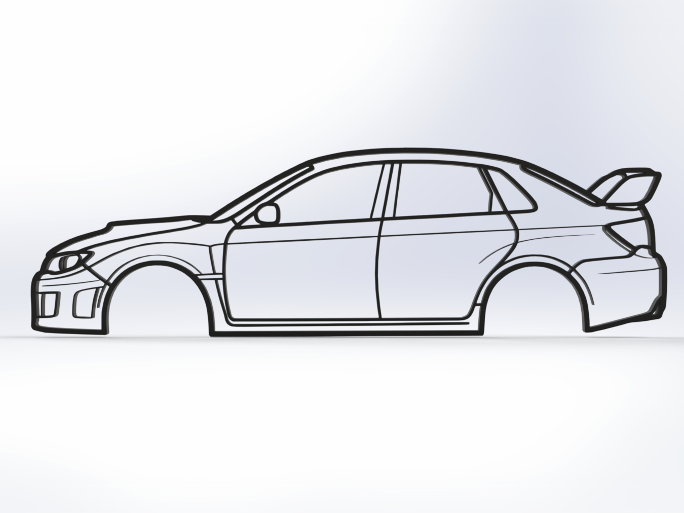 Subaru Impreza WRX STI 3rd gen Wall Art Stink Eye