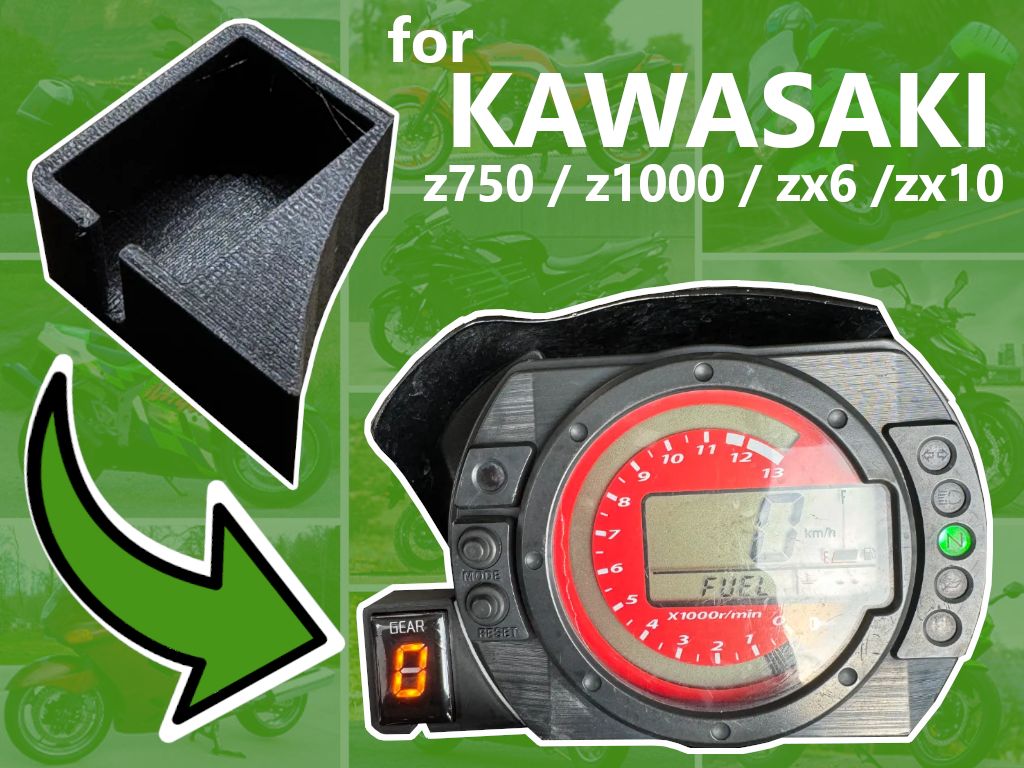 Kawasaki z750 ZX10R ZX6R gear indicator holder