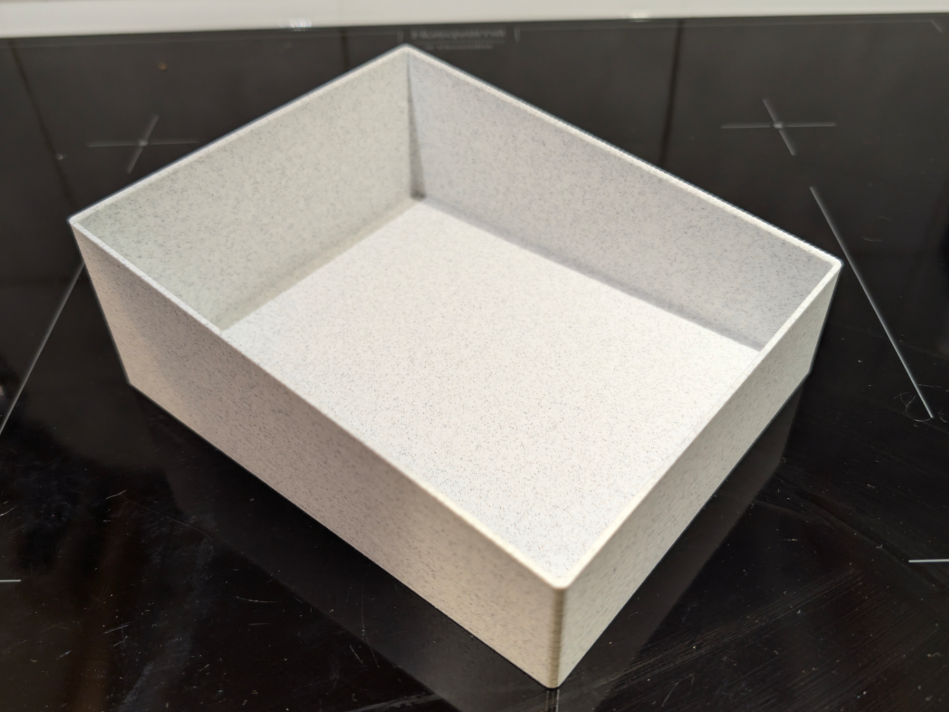 Sloped-Edge Storage Box - 167 x 138 x 40-60 mm