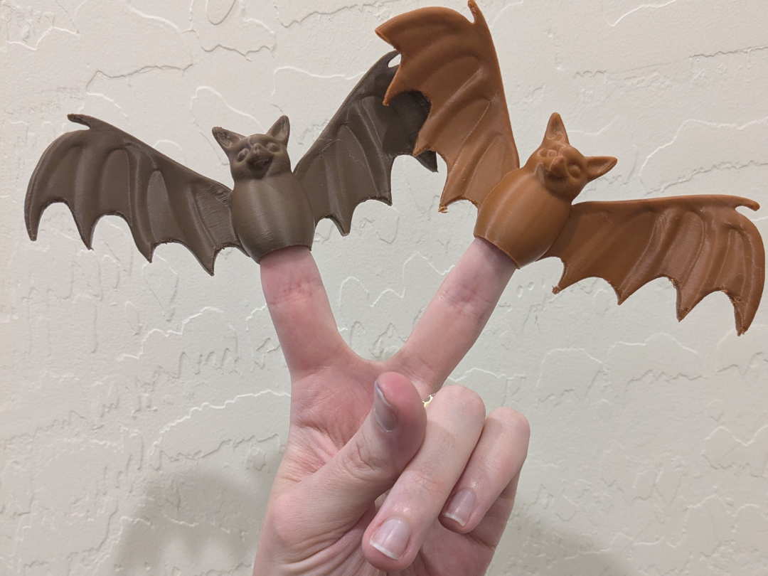 Bat Finger Puppet (fun for Halloween!)