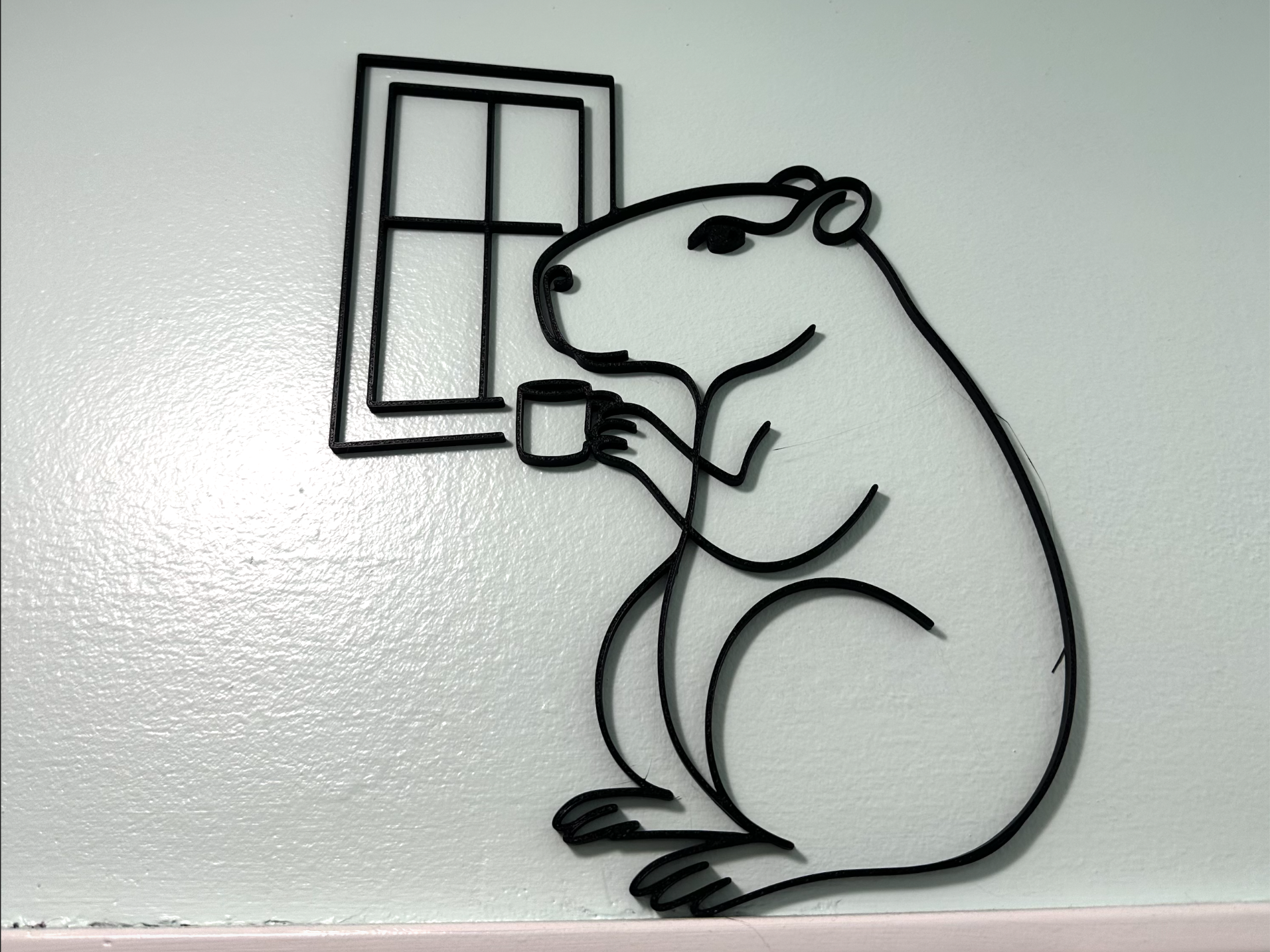 Capybara Coffee Wall Art - CoffeeBara
