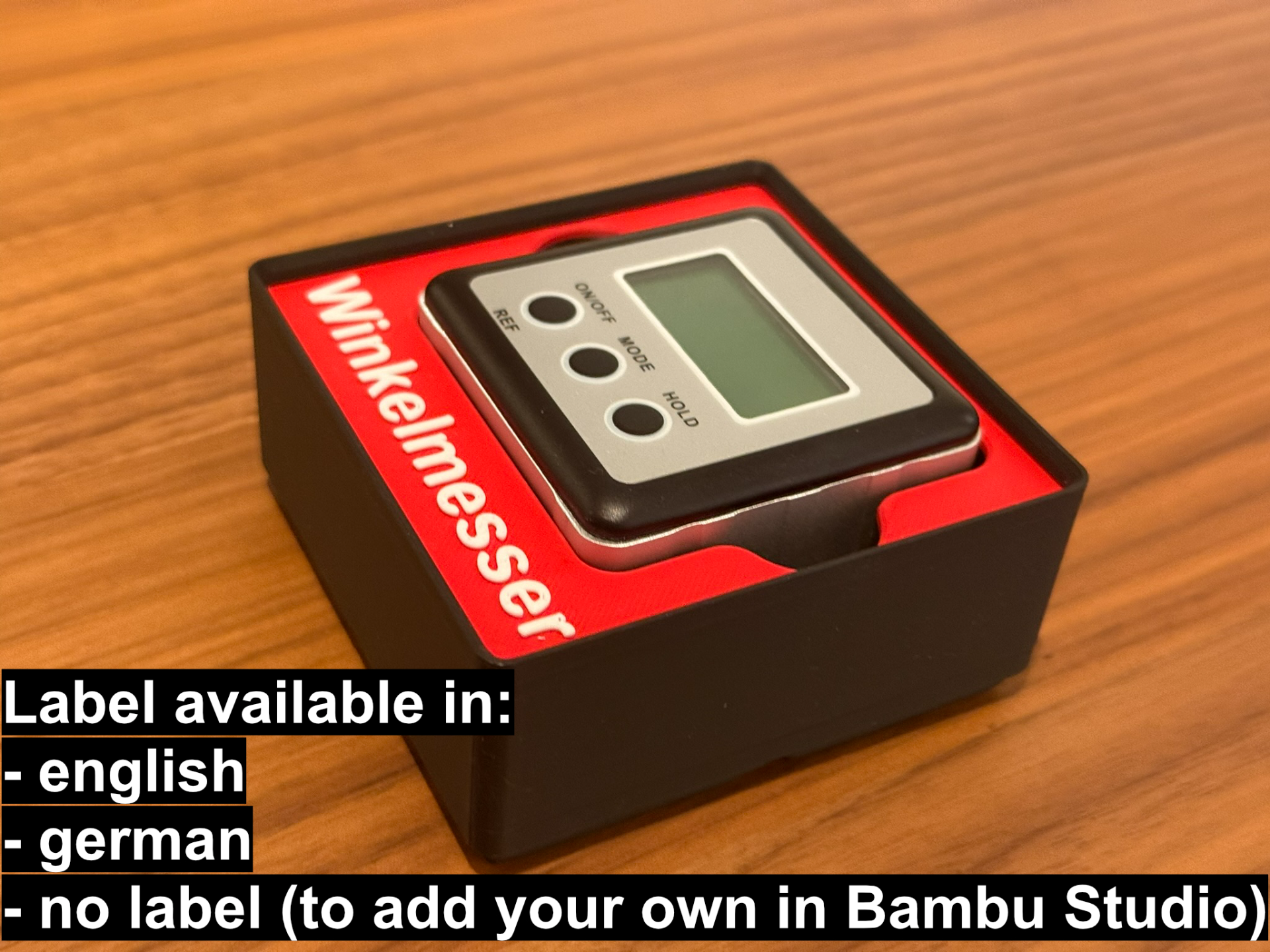 Gridfinity Bin inclinometer