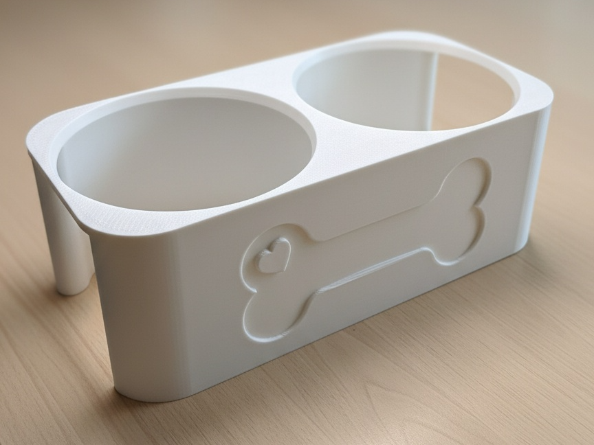 Dog Bowl Feeding Table (80mm Height, 145mm Bowls)