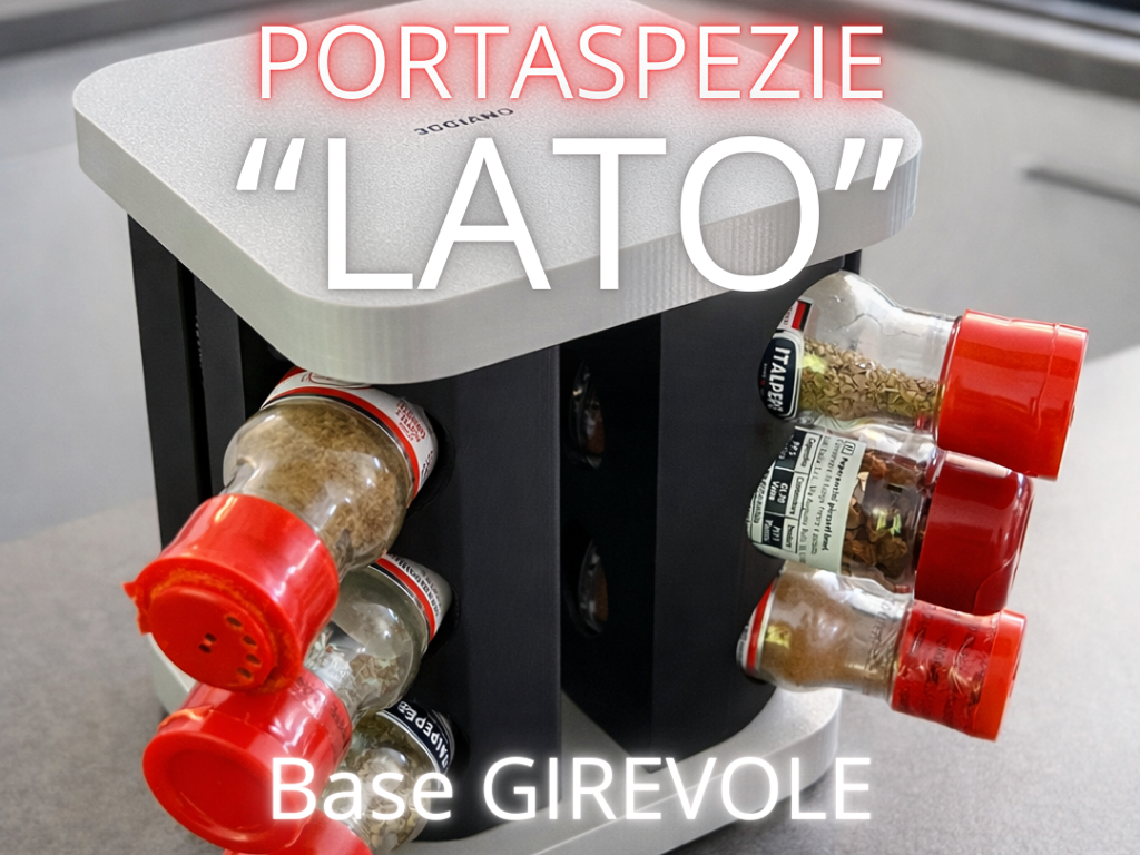 Portaspezie "LATO" con base girevole