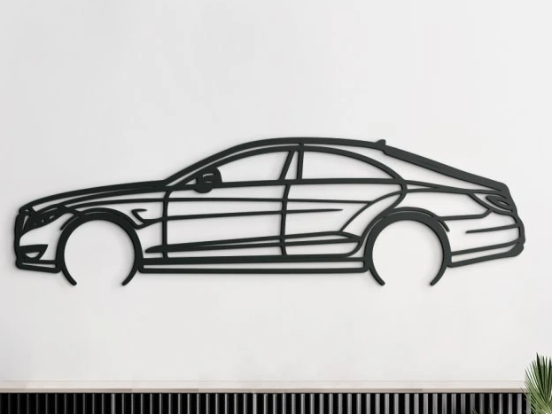 3D Wall Sticker Mercedes CLS63 AMG