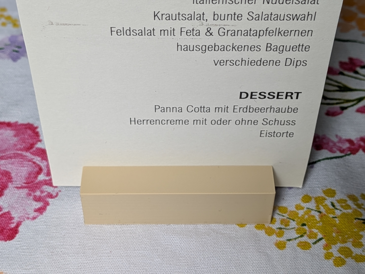 Minimalist Wedding Menuholder – Card Stand
