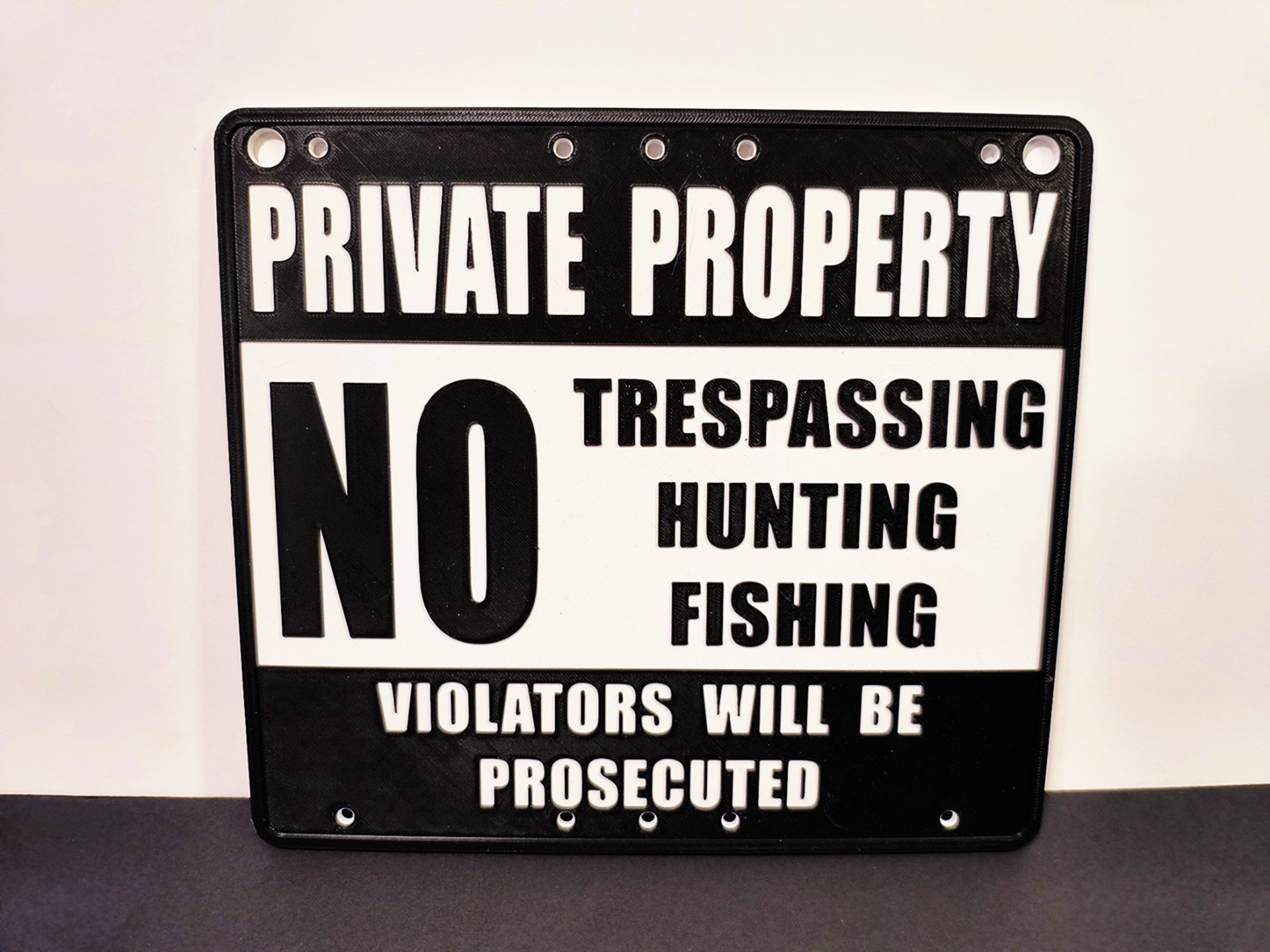 Private Property No Trespassing sign