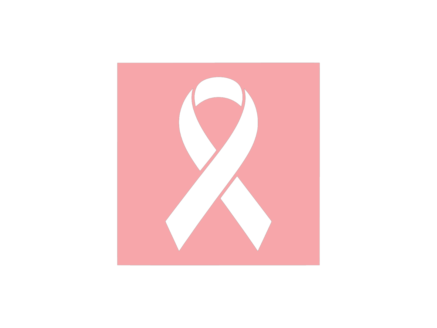 Cancer awareness stencil 10 x 10