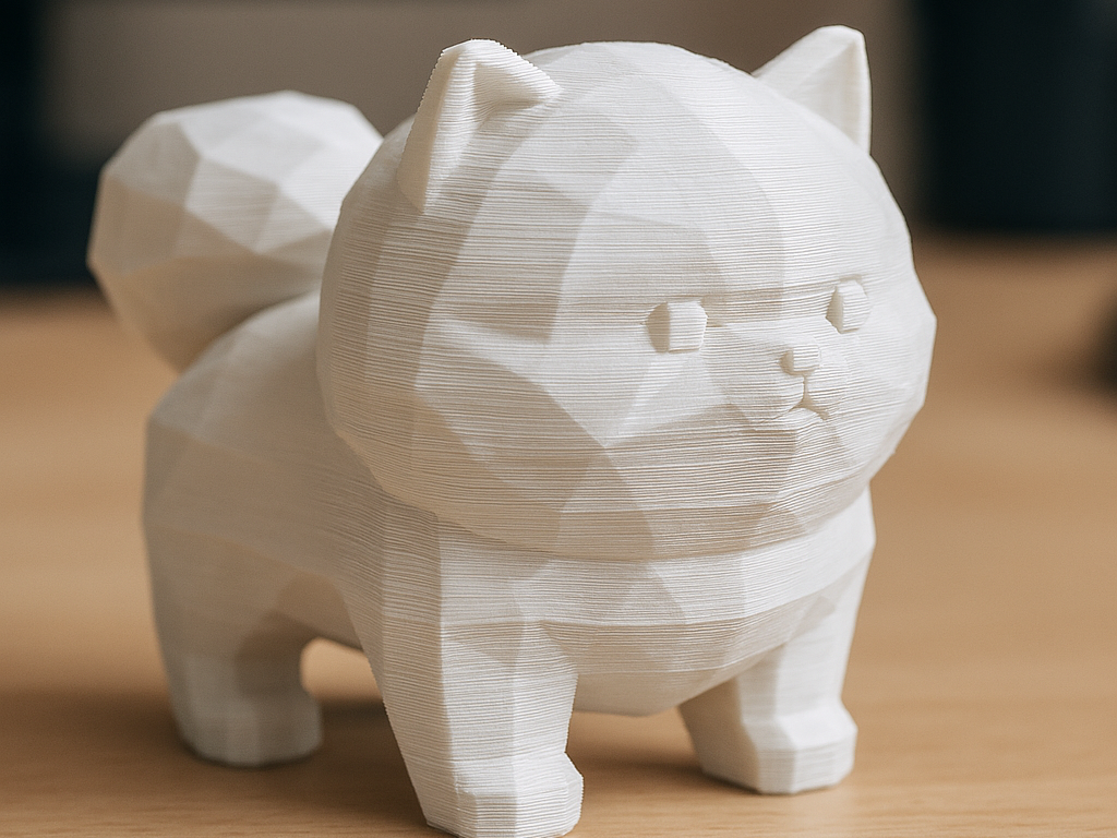 Low poly cute Pomerian