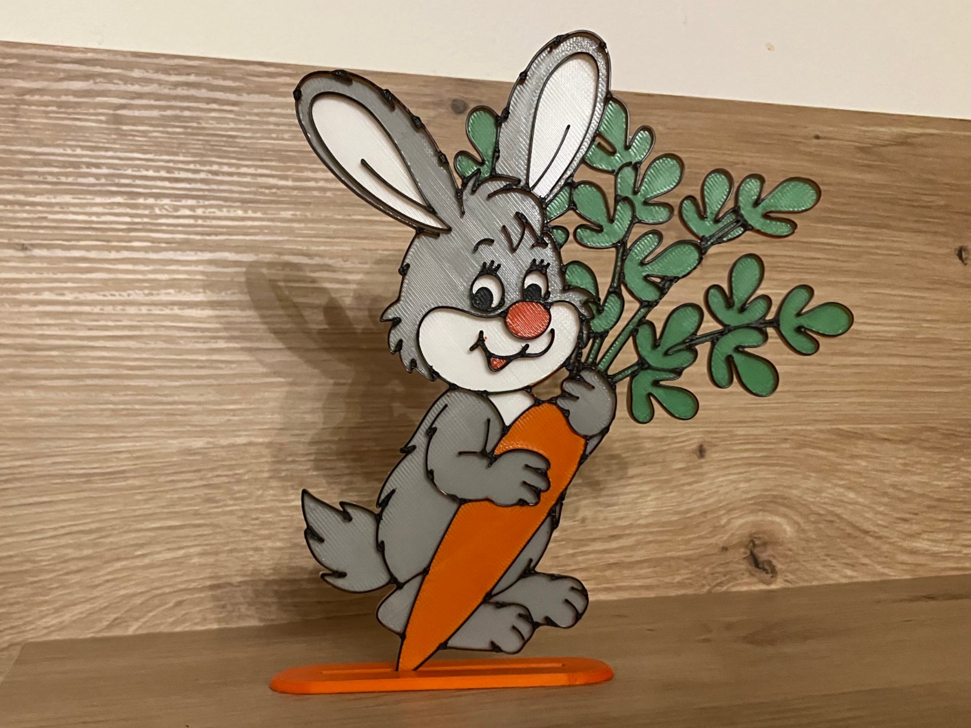 Bunny with carrots