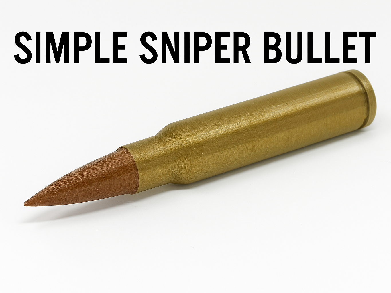 Sniper Bullet – 3D Printable Model