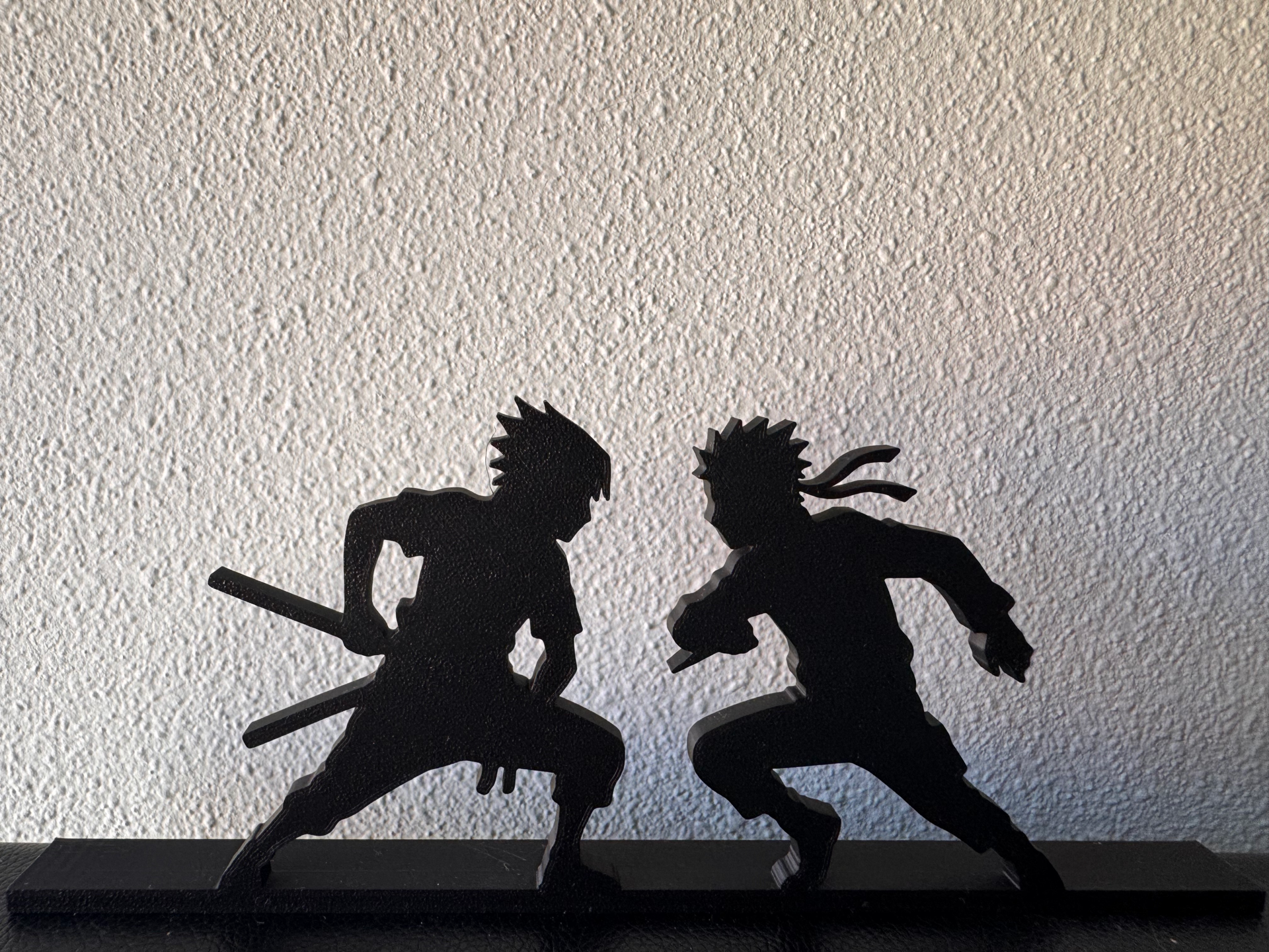 Naruto Vs Saske - Figura lamina de pie