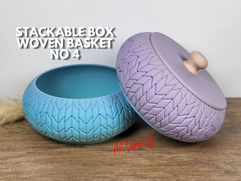 Jewelry Box Stackable Woven Basket No 4