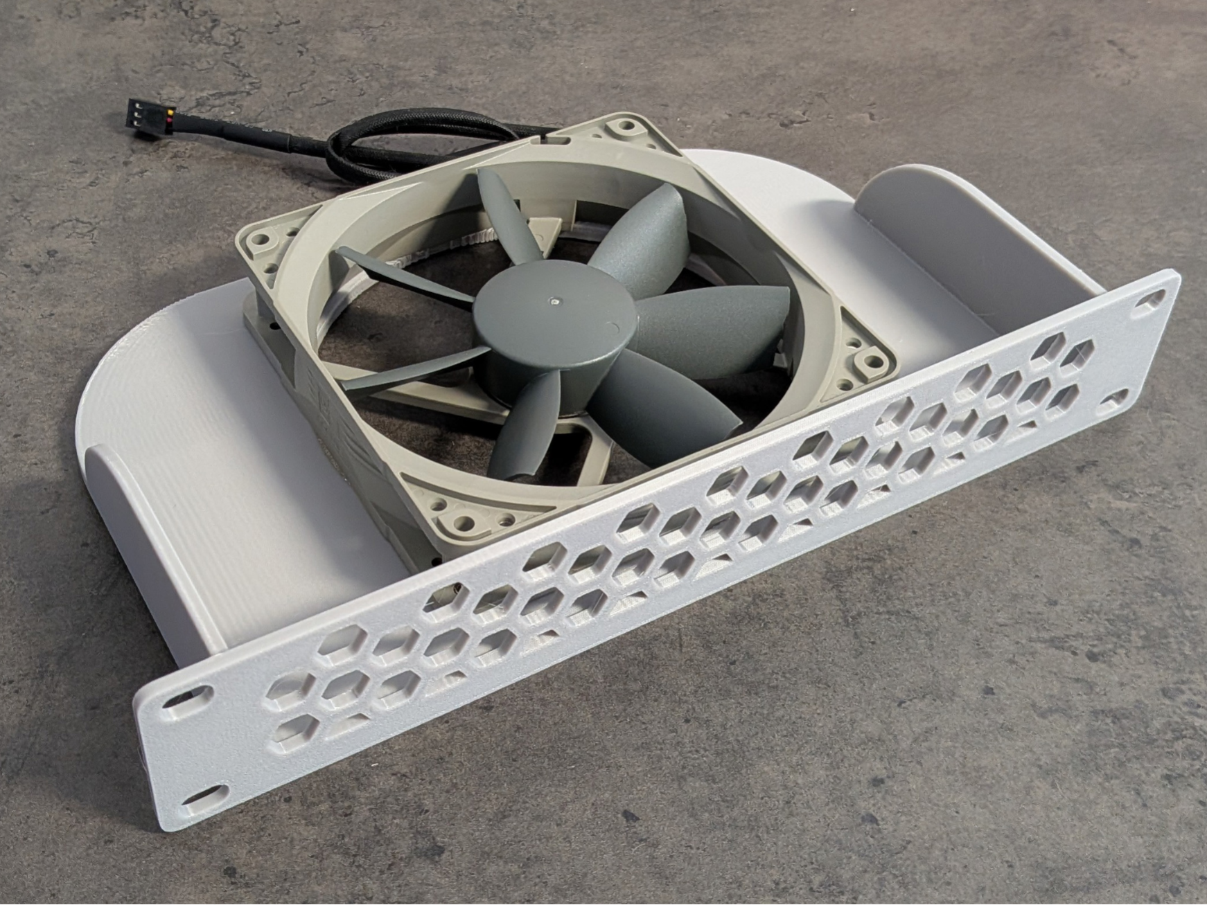 10 Inch Rack 1U 120/92/80mm Fan Mount