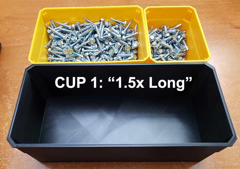 Dewalt Deep Pro Organizer Extended Parts Cup Inserts