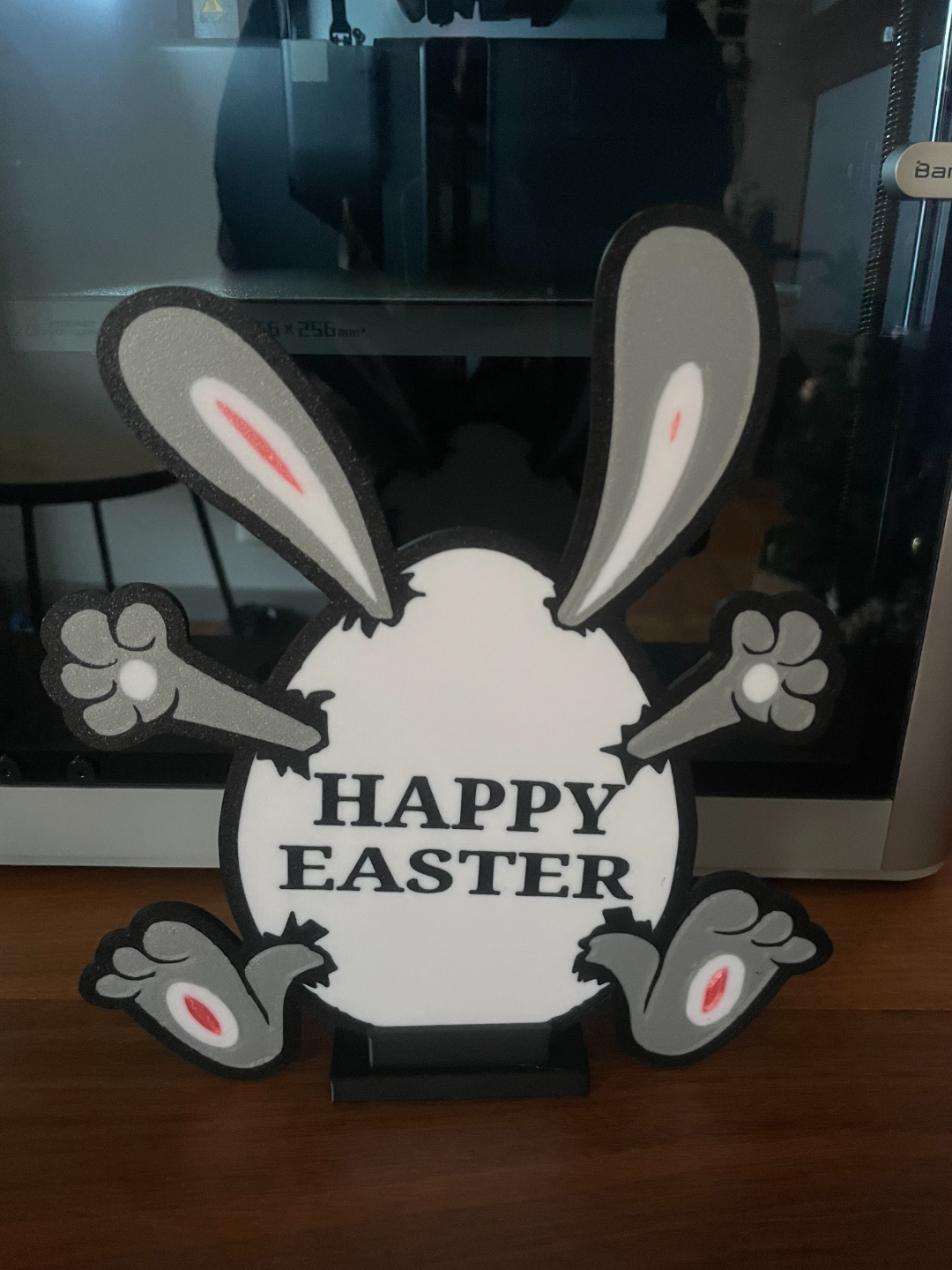Happy Easter Sign with Stand