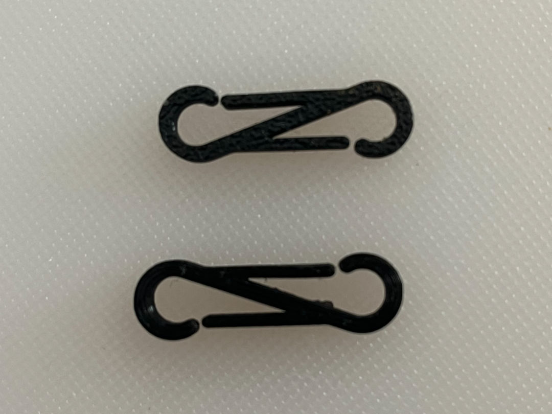 S clip for gloves (double sided clip)