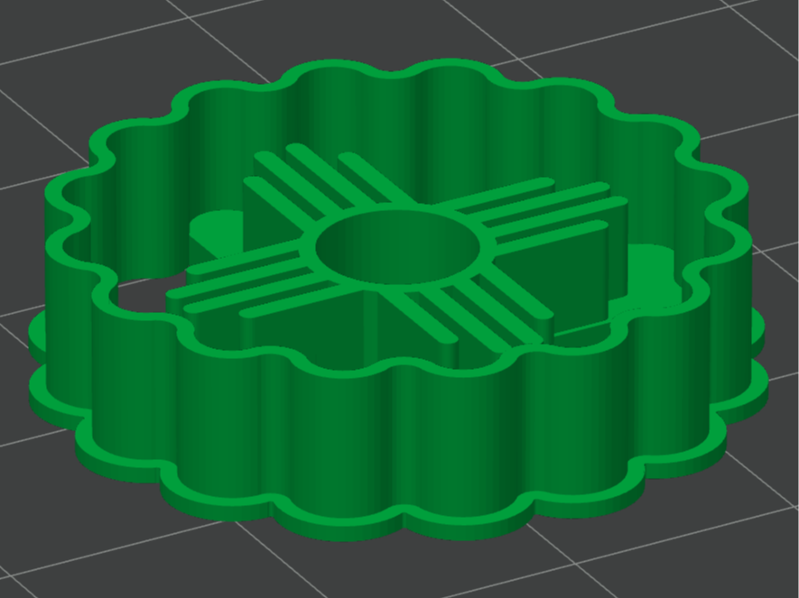 Mini Zia New Mexico Cookie Cutter