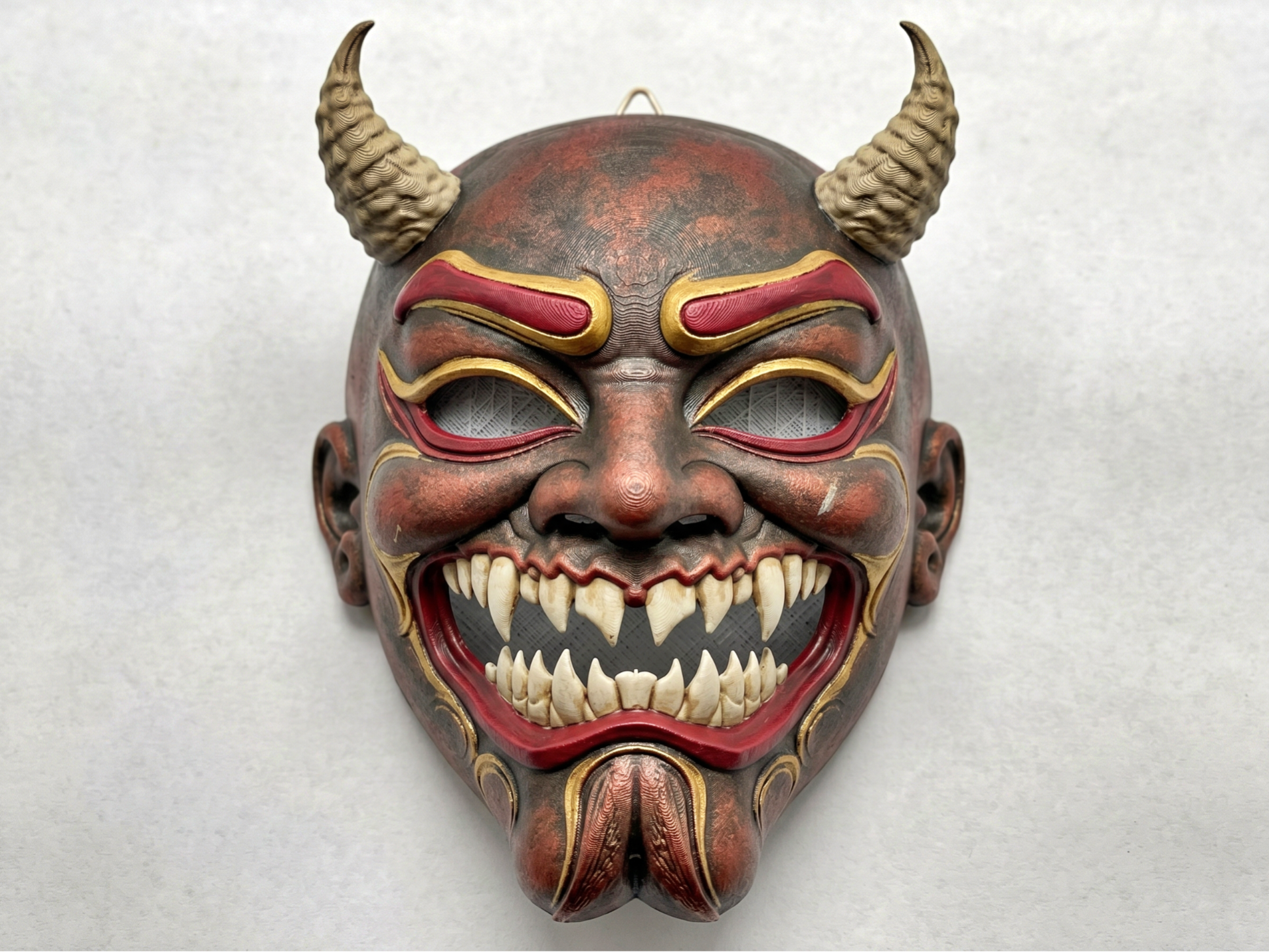 Demonic Oni Mask – Detailed Japanese Horror Mask