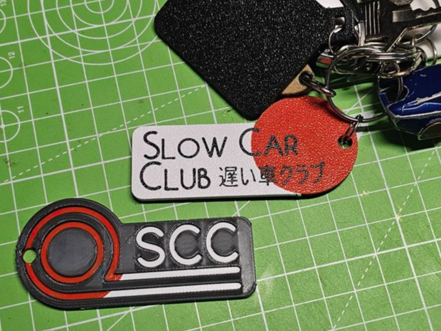 Slow Car Club keychain