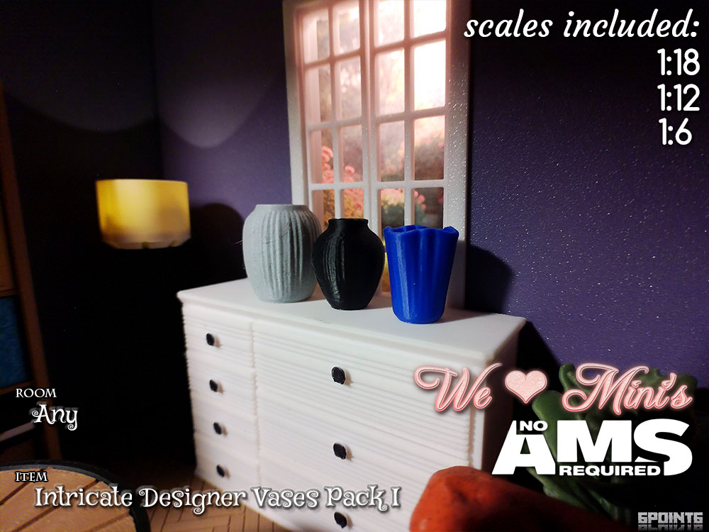 WLM  - Intricate Designer Vases Pack I