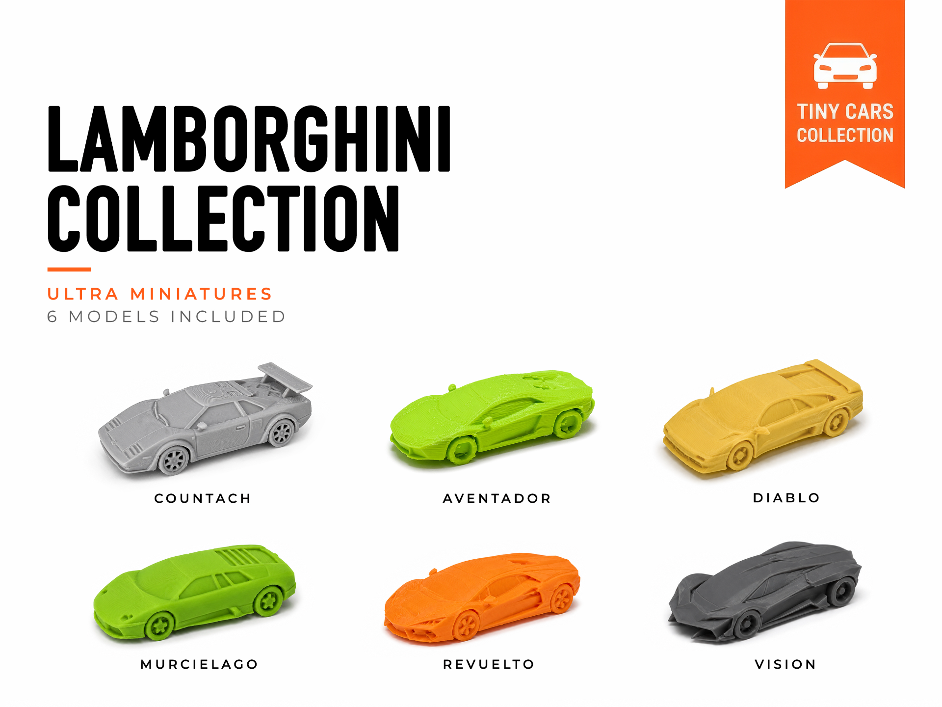 Tiny Lamborghini Collection - Mini Cars Series