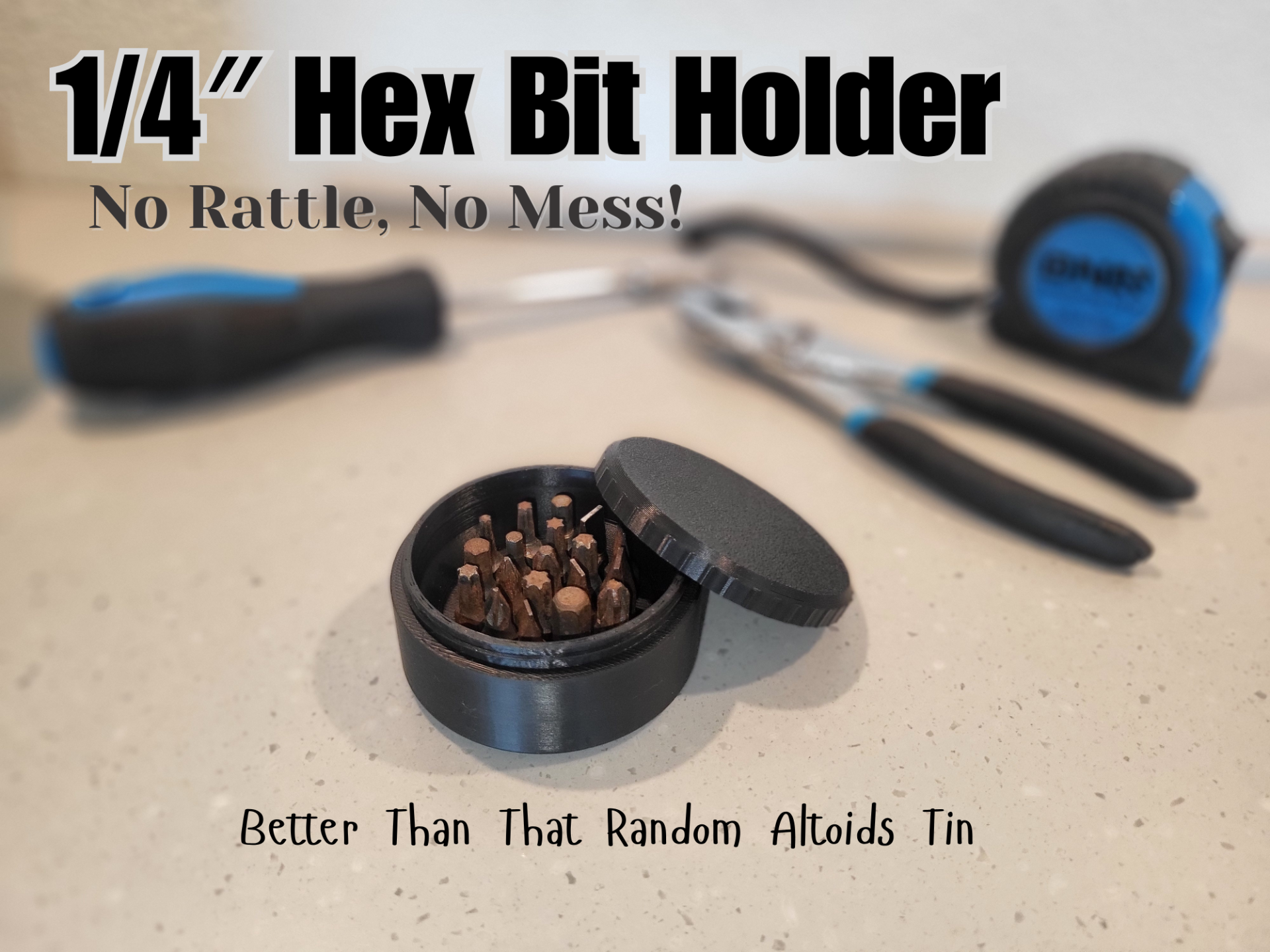 Pocket Hex Bit Holder – 19 Slot Storage
