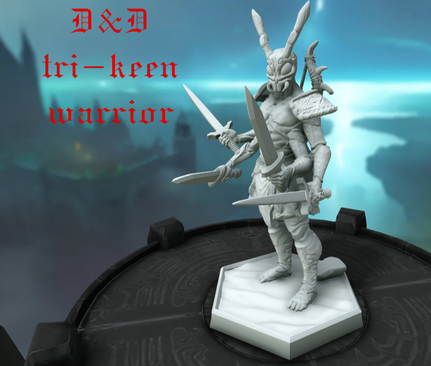 dnd Tri-keen warrior