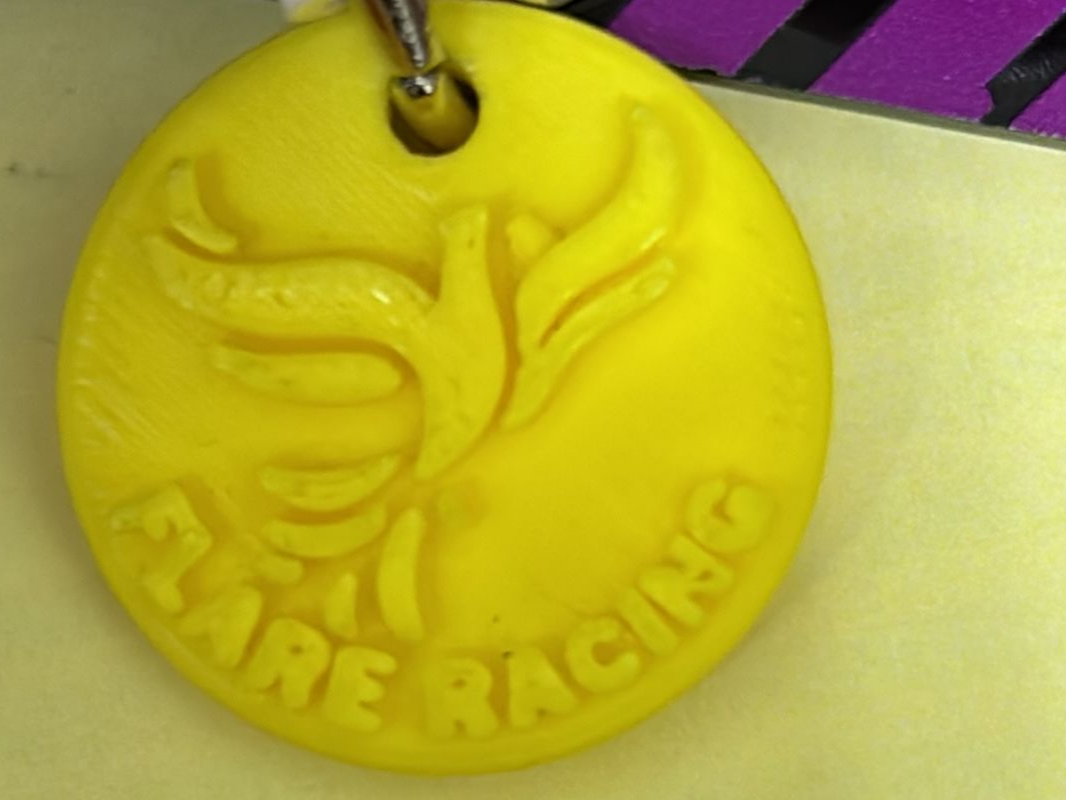 Round Flare Keychains