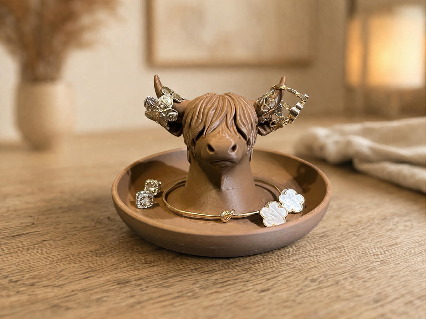 Jewelry Holder Highland Cow