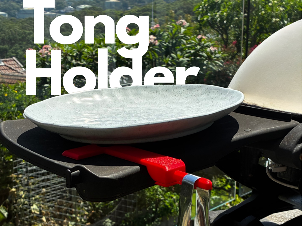 Tong Holder For Grills and Barbeques