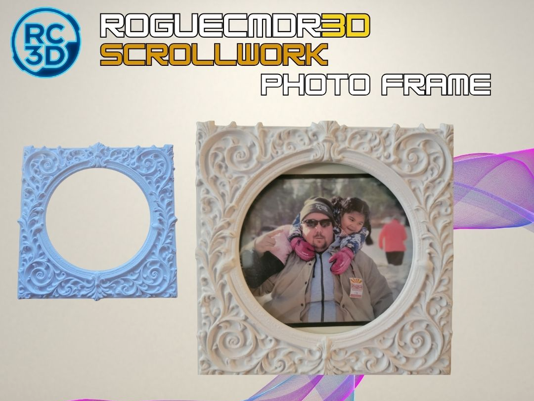 Victorian Scrollwork Photo Frame – 127mm (5"x5")
