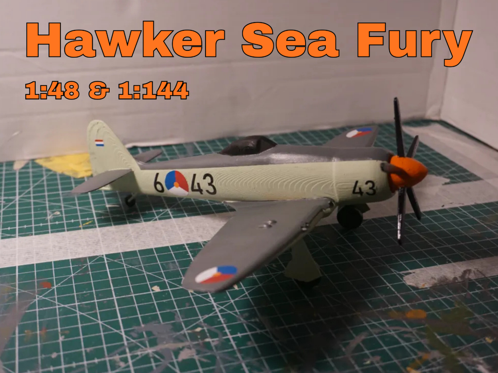 Hawker Sea Fury Scale Model