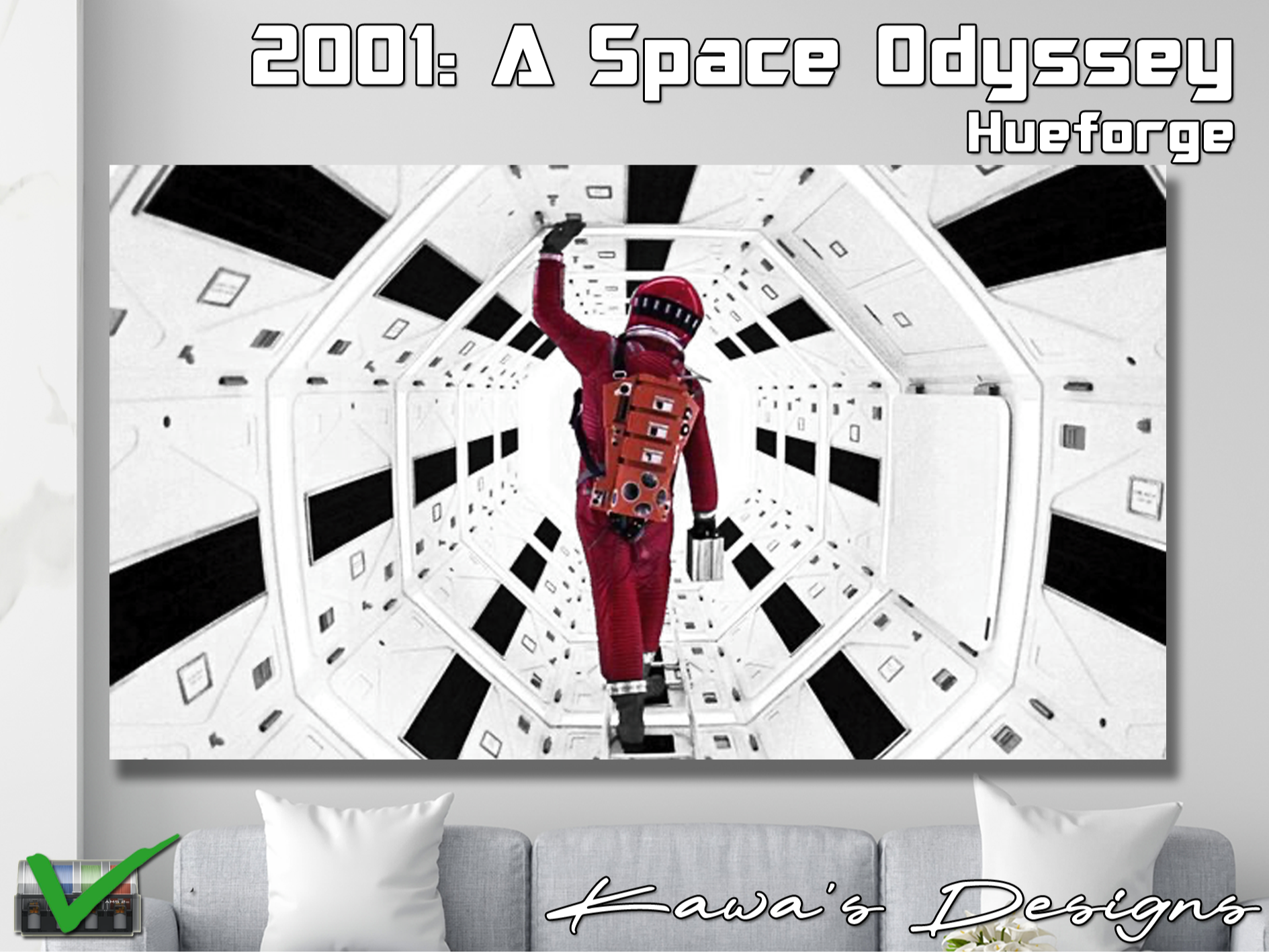 2001: A Space Odyssey Hueforge