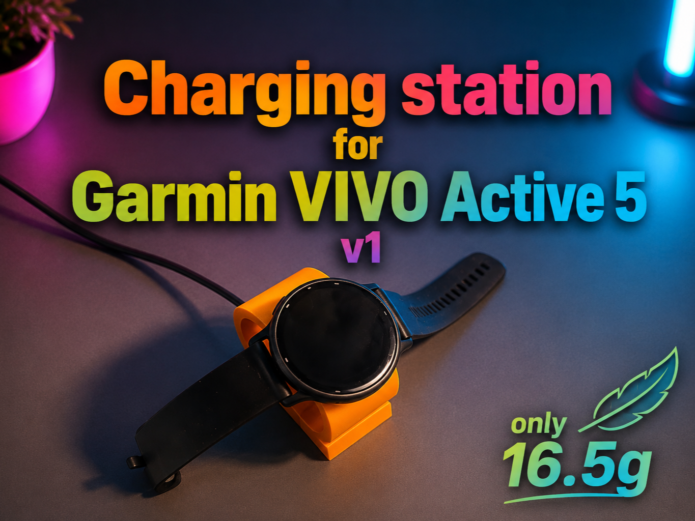 Charging station for Garmin VIVO Active 5 v1