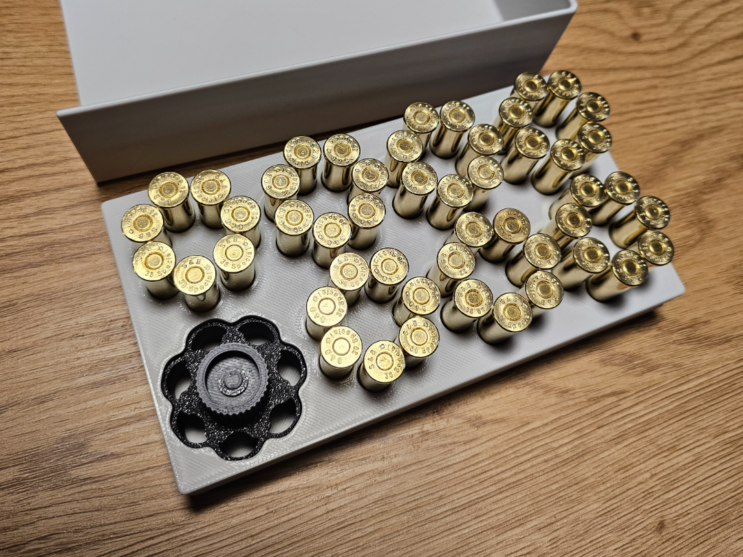 (7 shot) 38 special/357 magnum box for speedloader